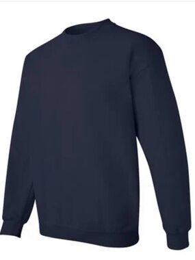 Gildan crewneck sweatshirts in navy size large NWOT